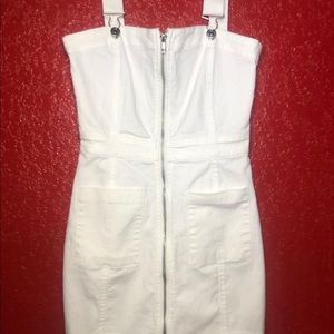 Forever 21 white overall dress